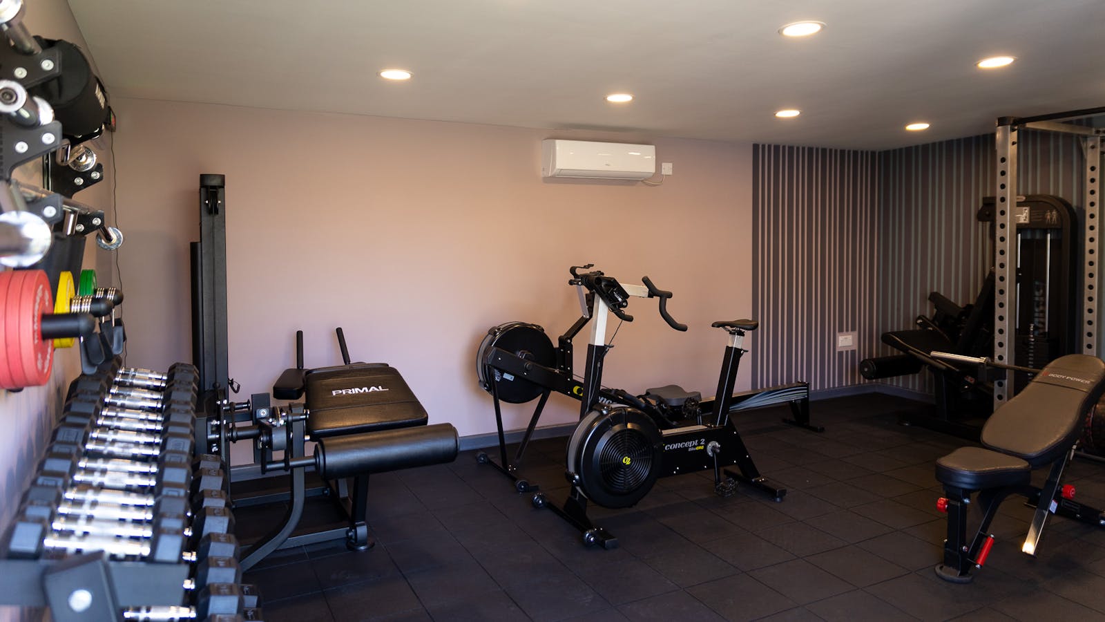 Equipment from the entrance of Jess-fit studio