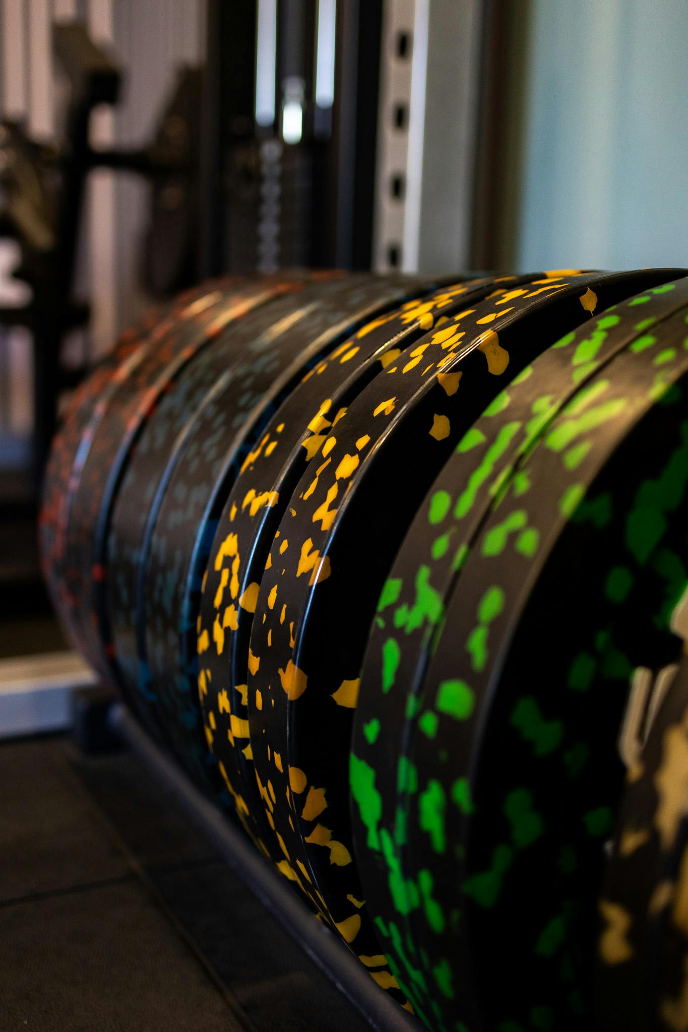 Weights rack in Jess-fit studio