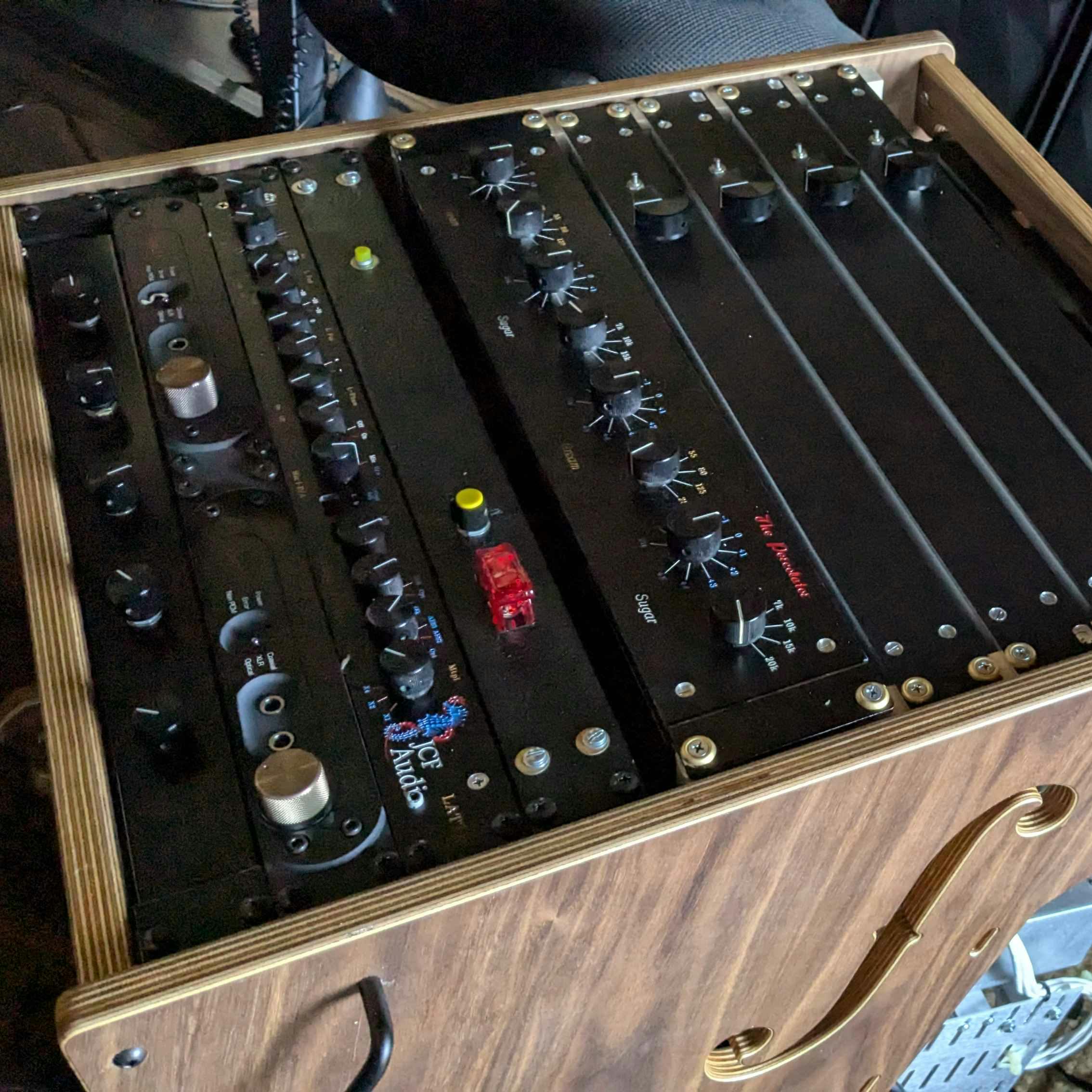 Jett Galindo Mastering - custom gear in a rack