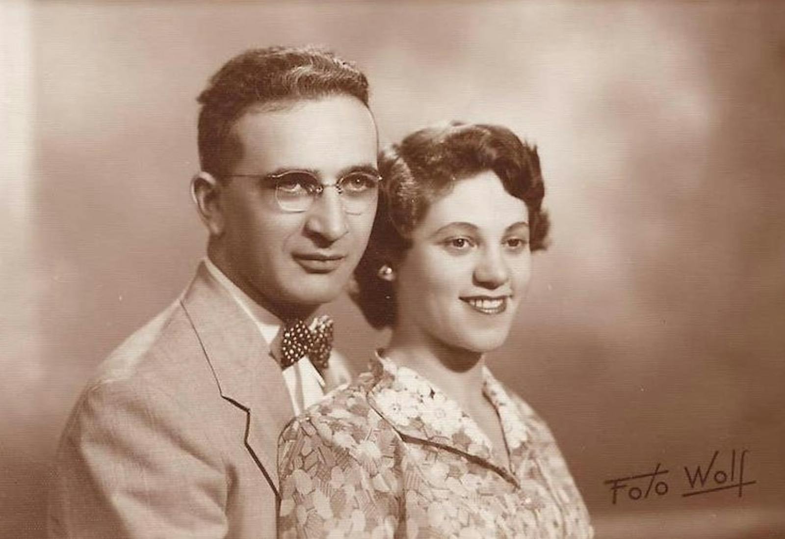 Rivka and Abraham Wiznitzer in Panama in the 1950s.