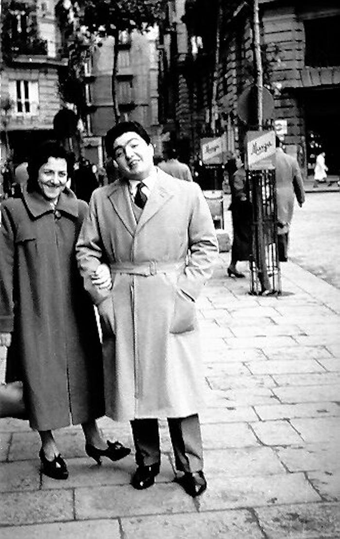 Italo’s parents, Silvana and Enzo, in Rome in 1950.