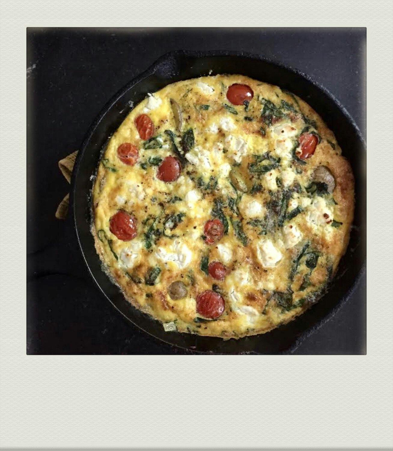 Frittata With Seasonal Vegetables and Cheese image