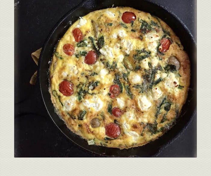 Frittata With Seasonal Vegetables and Cheese image