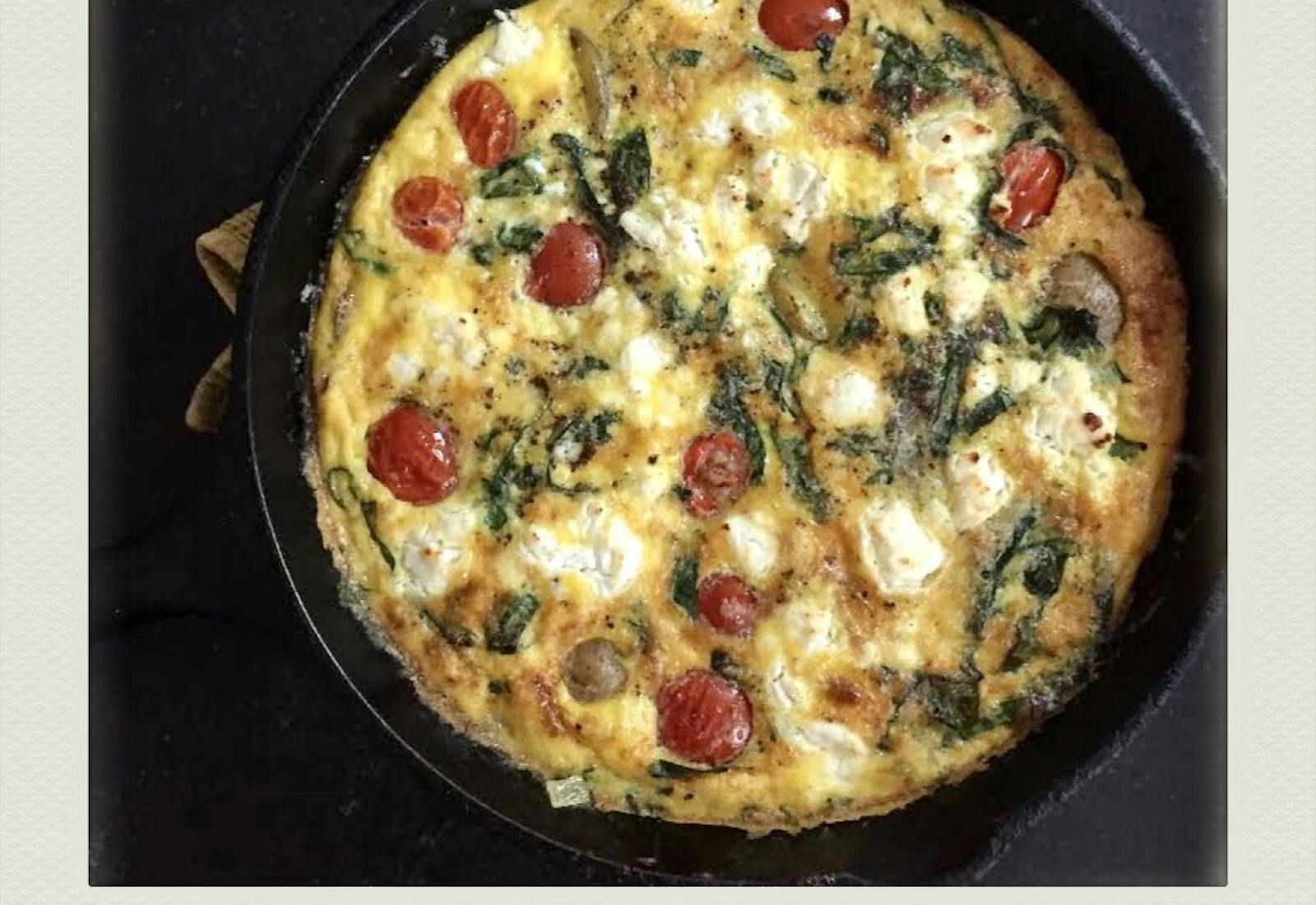 Frittata With Seasonal Vegetables and Cheese