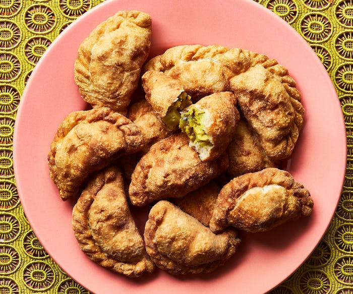 Cochin-Style Pastel (Fried Pastries Filled with Spiced Chicken) image