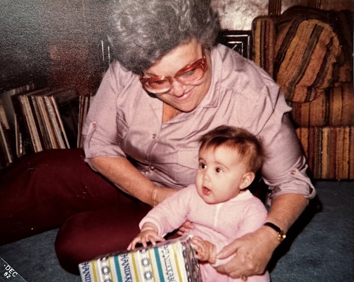 Shannon with her Bubbe Phoebe.