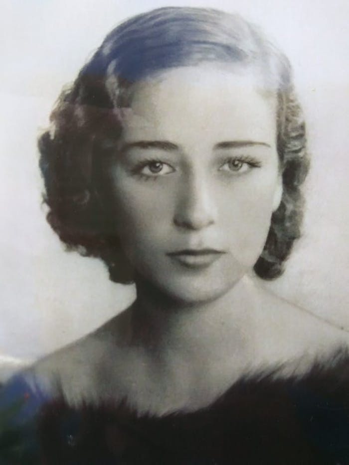 Adelle in Aleppo, Syria in 1937.