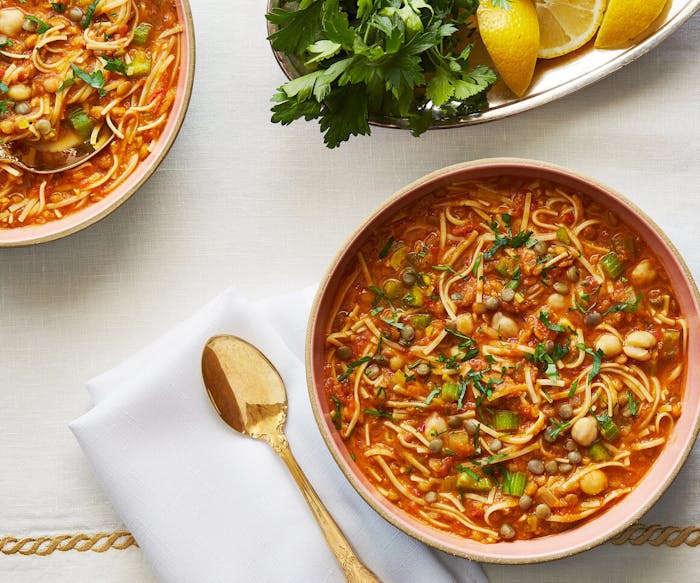 Harira (Moroccan Lentil and Chickpea Soup)  image