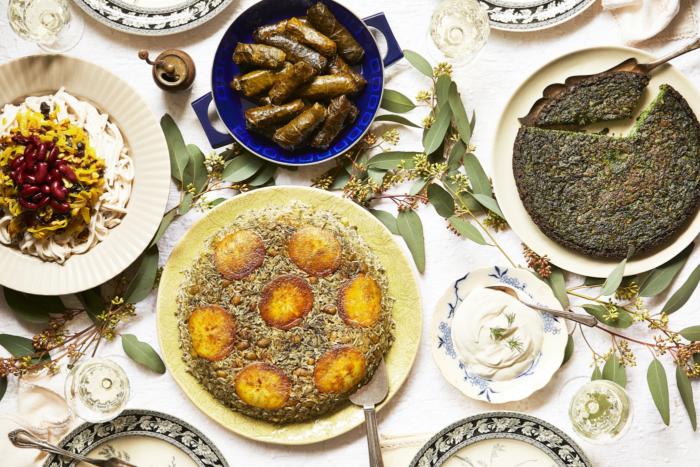 Ronit Drucker's Shavuot table spread.