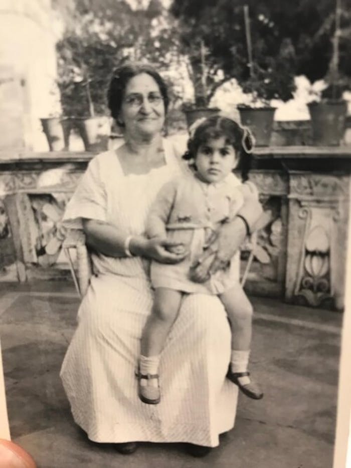 Elli’s grandmother Ruby with her niece in Kolkata.