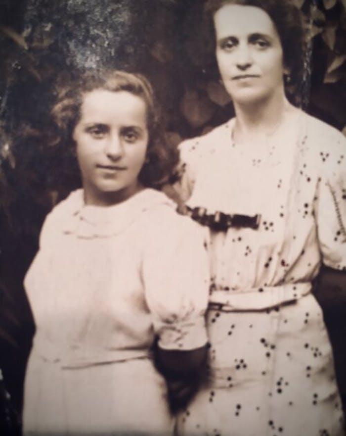 Julia’s mother Edith, who always wanted to be a dancer, and grandmother Juliana in Transylvania in 1938. 