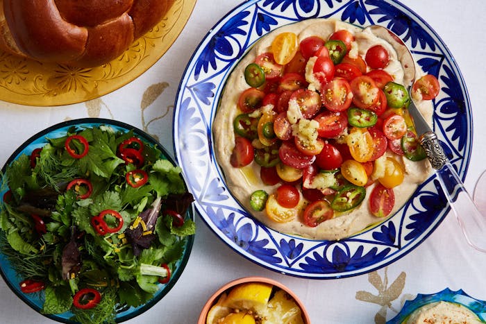 Spicy Tomato Salad With Tahini Dressing image