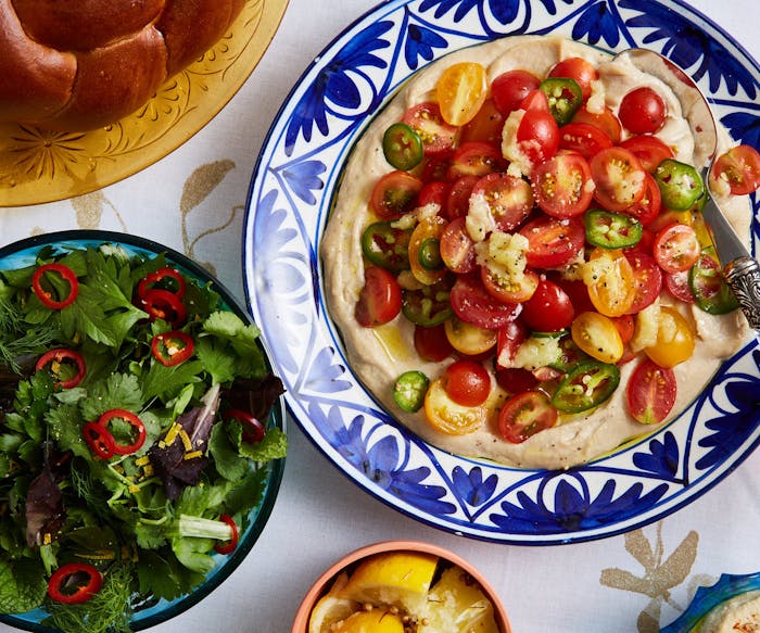 Spicy Tomato Salad With Tahini Dressing image