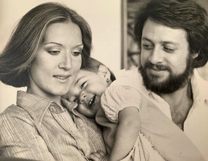 Monica with her parents