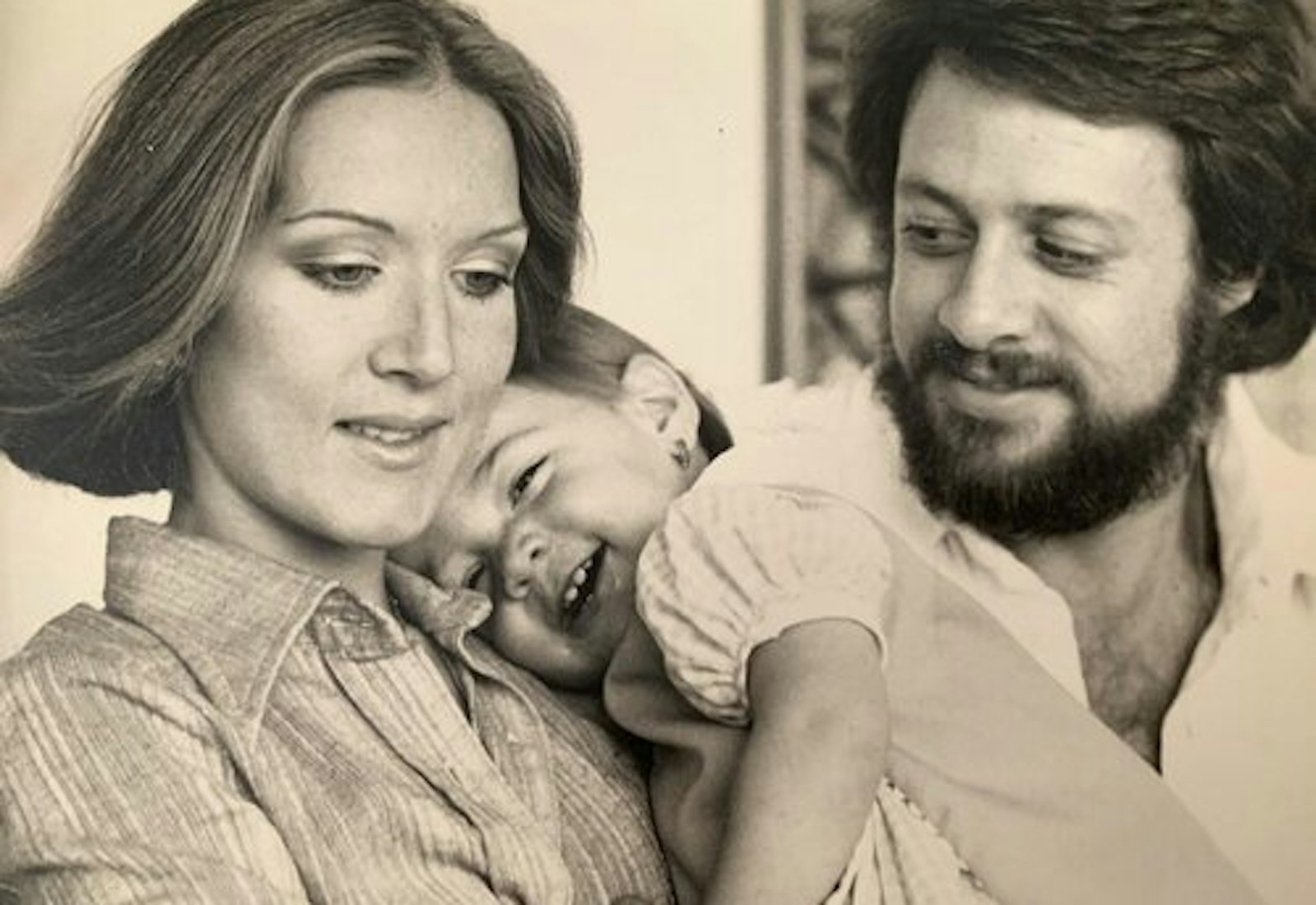 Monica with her parents