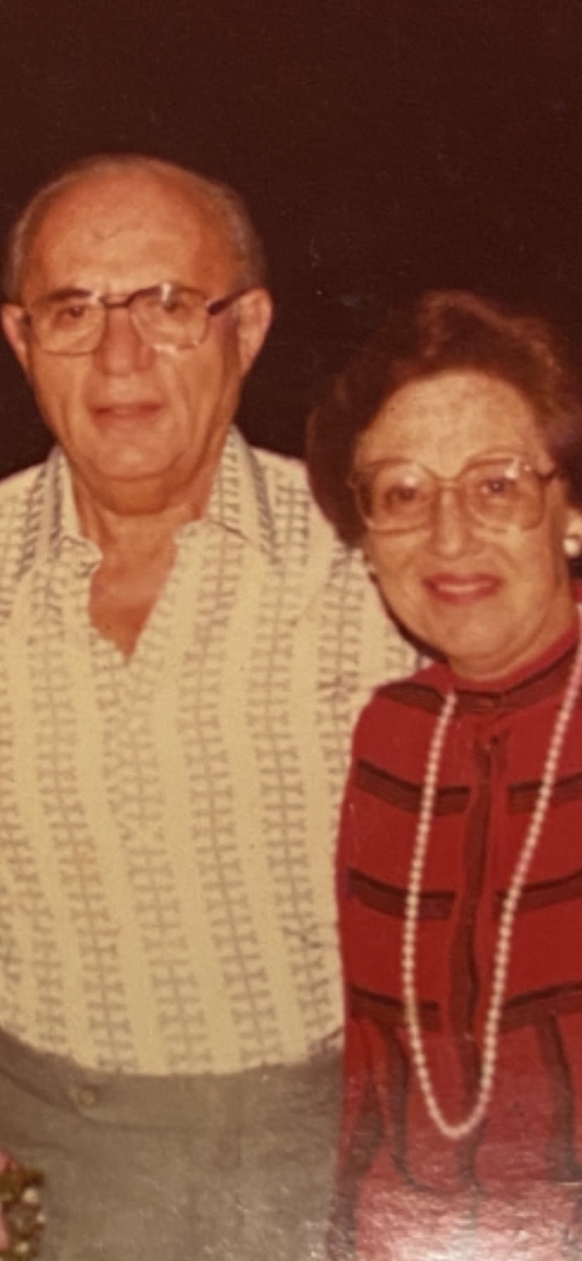 Tia Sarita and Tio Jorge in Peru, 1986.