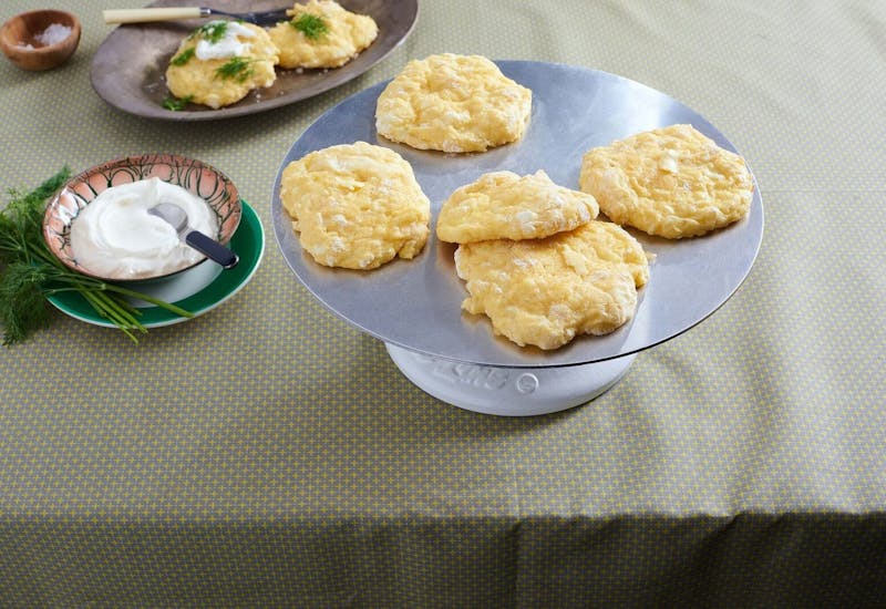 Lidnivikis (Savory Cheese Pancakes)