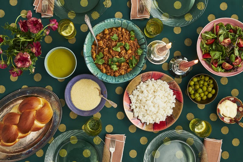 Ciara Shalome's shabbat spread.