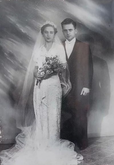 Adelle and Ya’akov's wedding in Aleppo, Syria  in 1937.