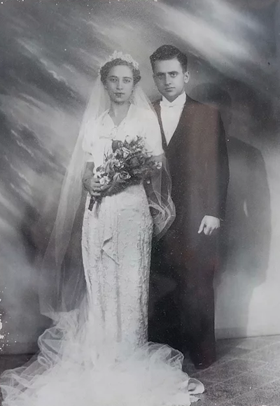Adelle and Ya’akov's wedding in Aleppo, Syria in 1937.