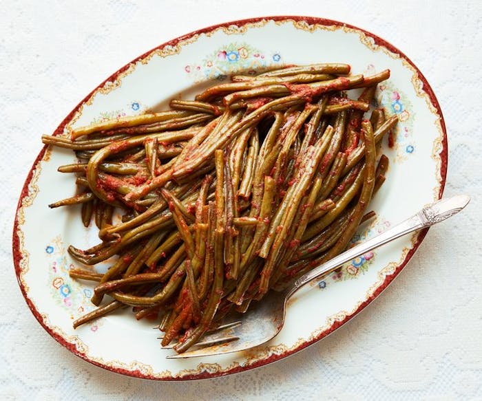 Stewed String Beans With Tomatoes image
