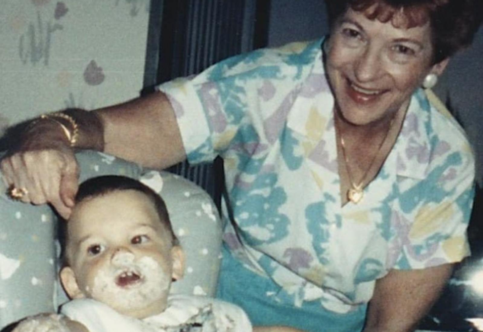 Rob and Ma in 1987.