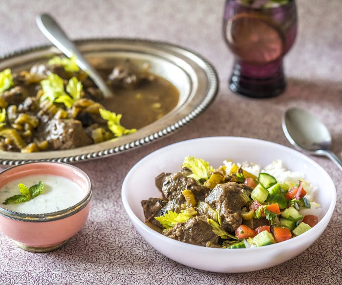 Khoresh e Karafs (Sweet and Sour Beef Stew With Celery) image