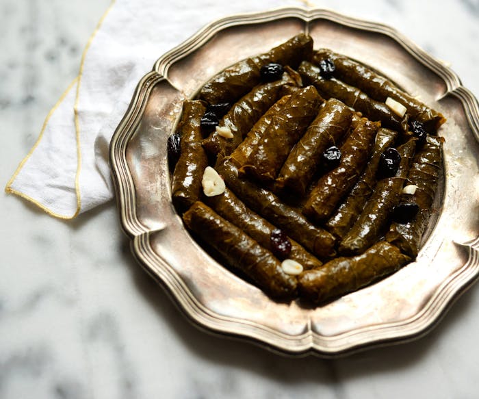 Stuffed Grape Leaves With Rice and Raisins image
