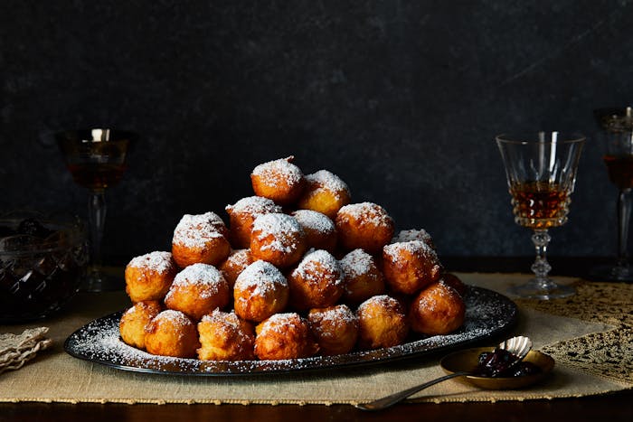 Quick Doughnuts with Cherry Jam  image