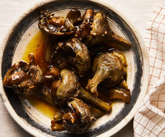 Roman Style Artichokes with Anchovies image