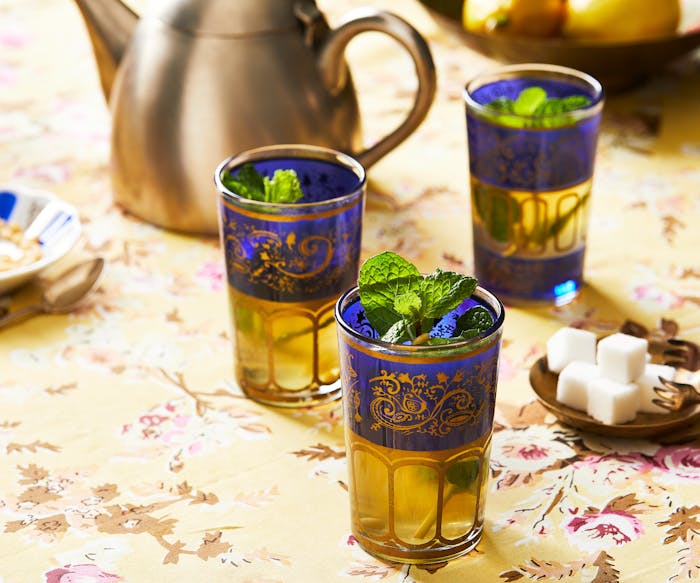 Mint Tea With Pine Nuts, Honey, and Lemon image