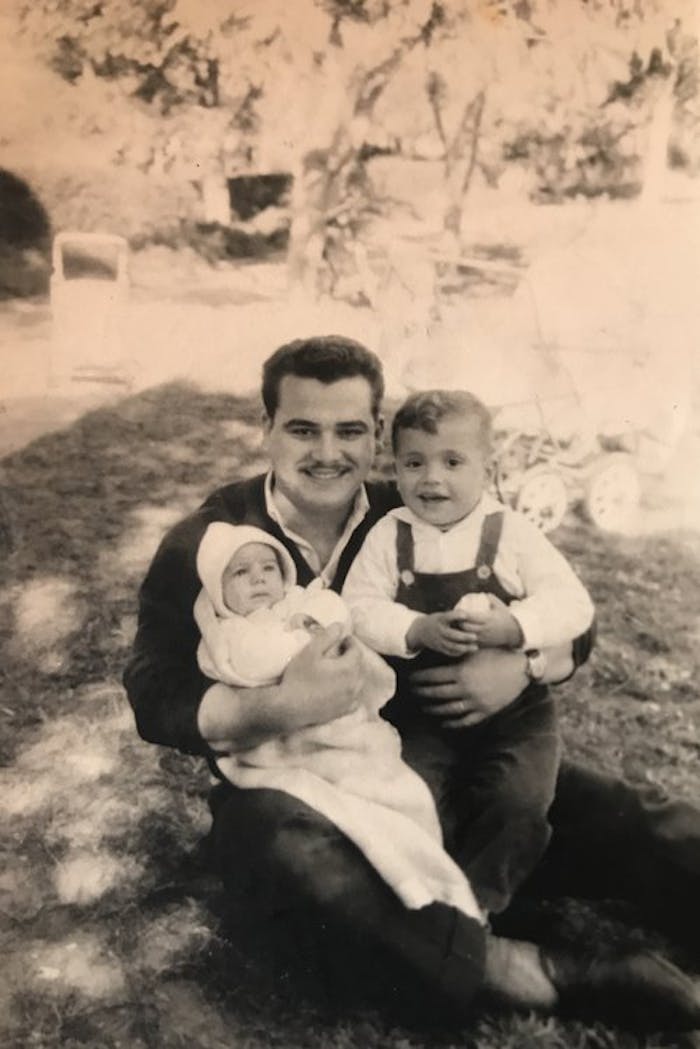 Tiffany's grandfather George Bellaiche with his children in Israel, 1960s.