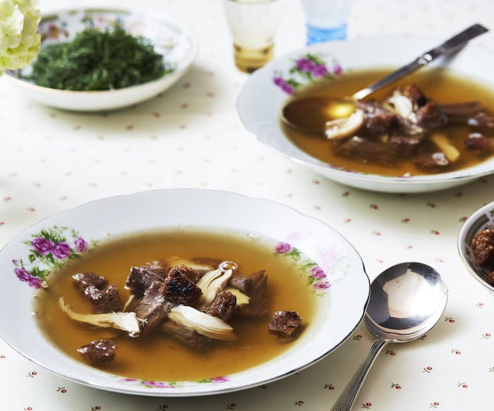 Bouillon With Rye Croutons image