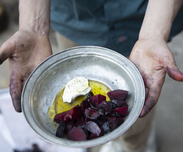 Charred Beets With Sour Cream image