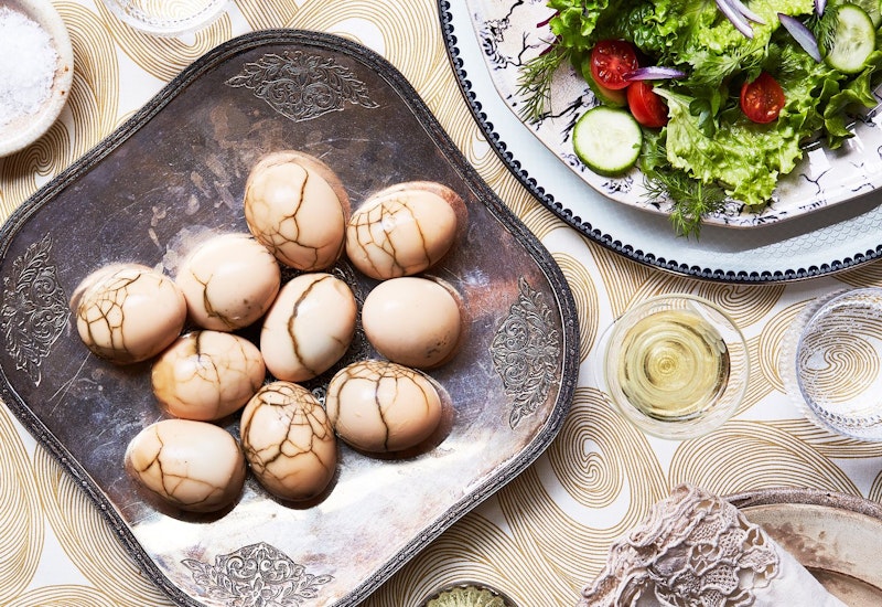 Huevos Haminados (Overnight Eggs)