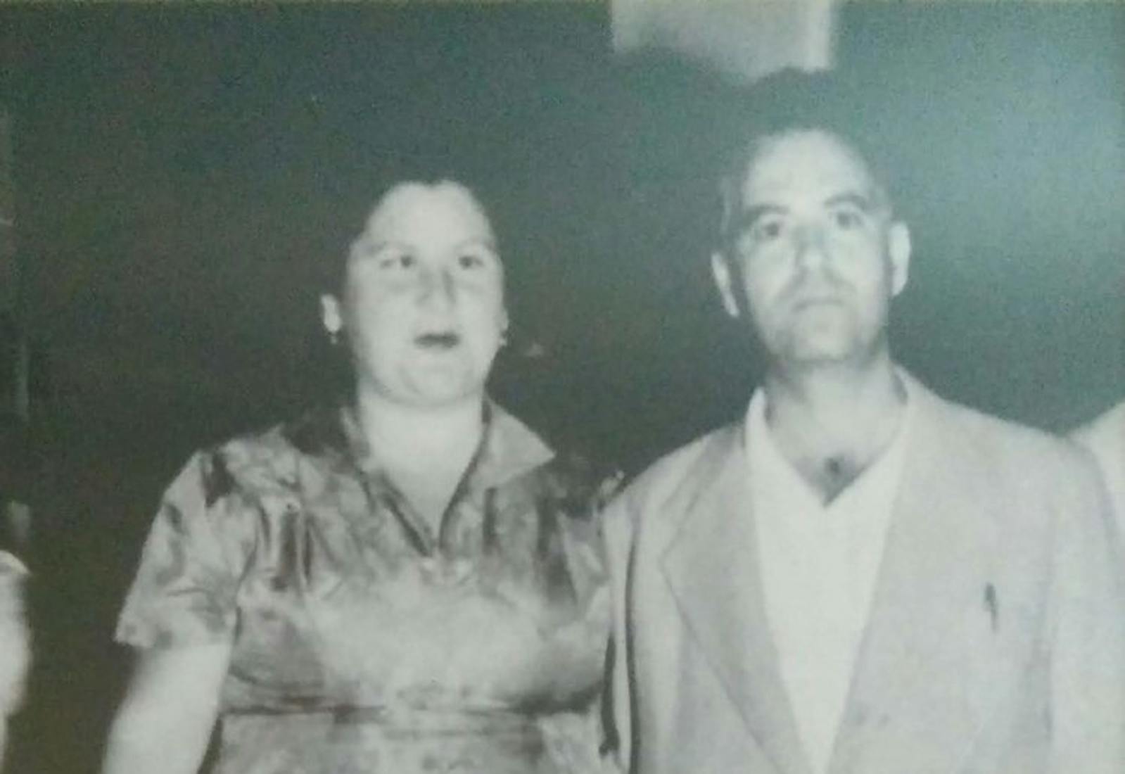 Nitza’s parents, Maloo and Shimon, in Israel, 1950.
