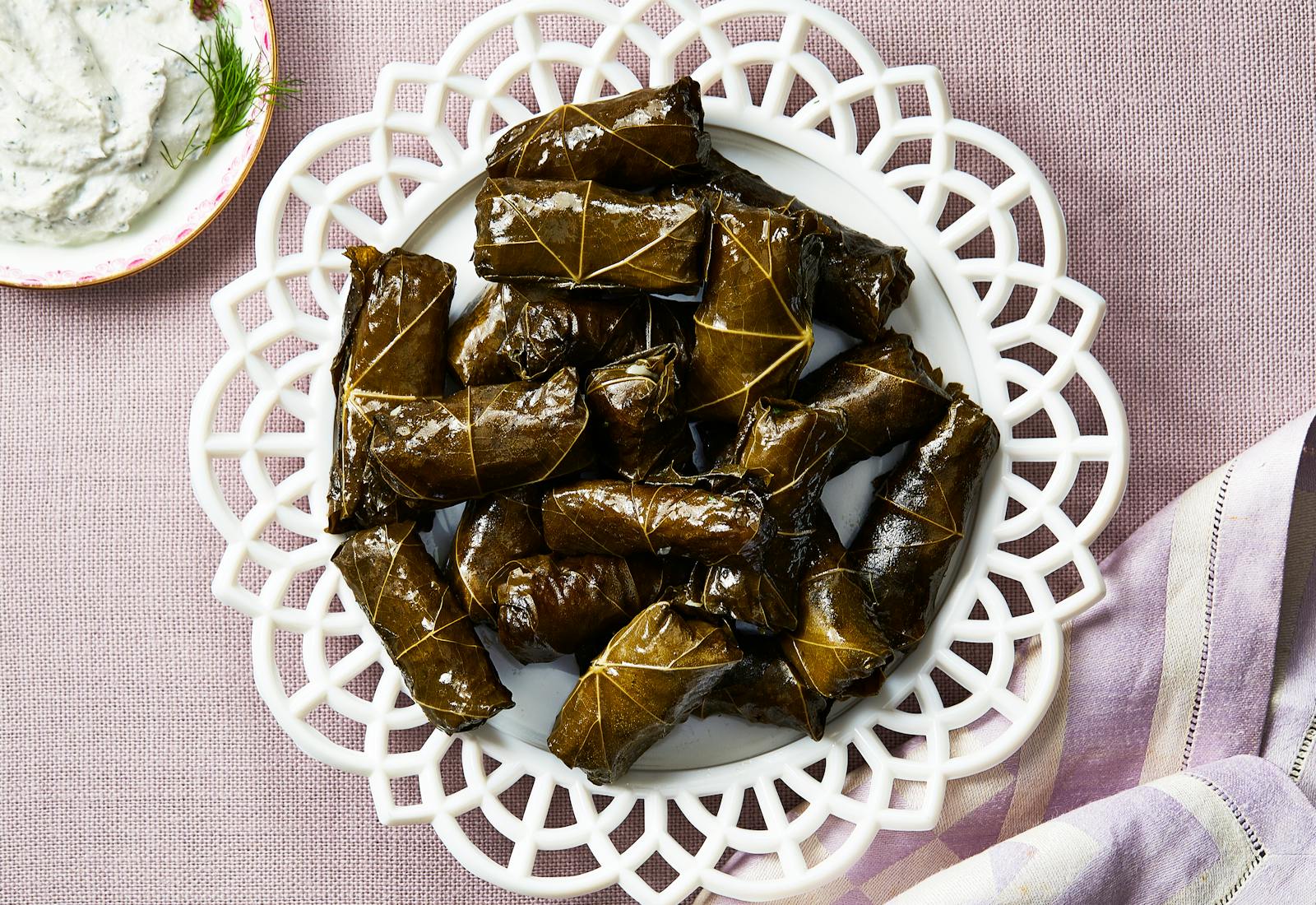 Dolma (Vegetarian Stuffed Grape Leaves)