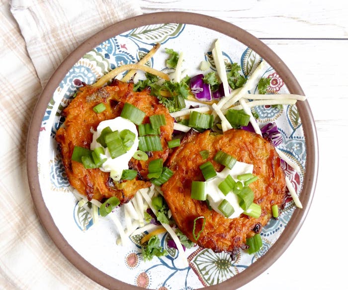 Baked Sweet Potato Latkes image