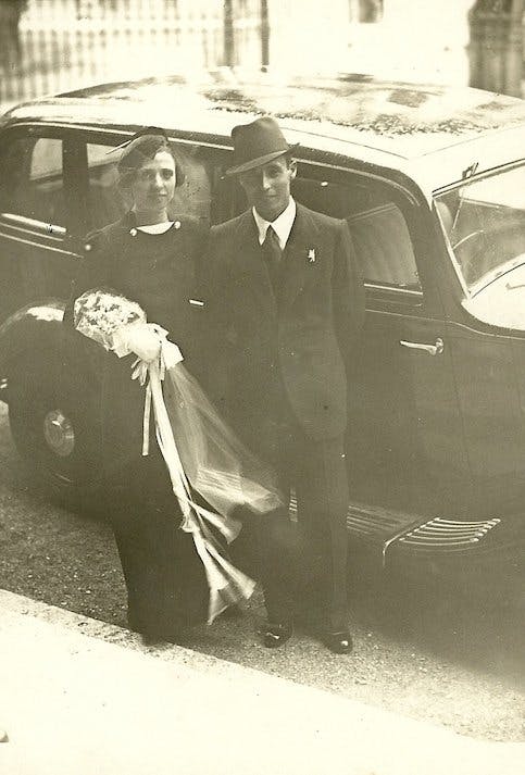 Micaela’s grandparents in Rome in 1936.