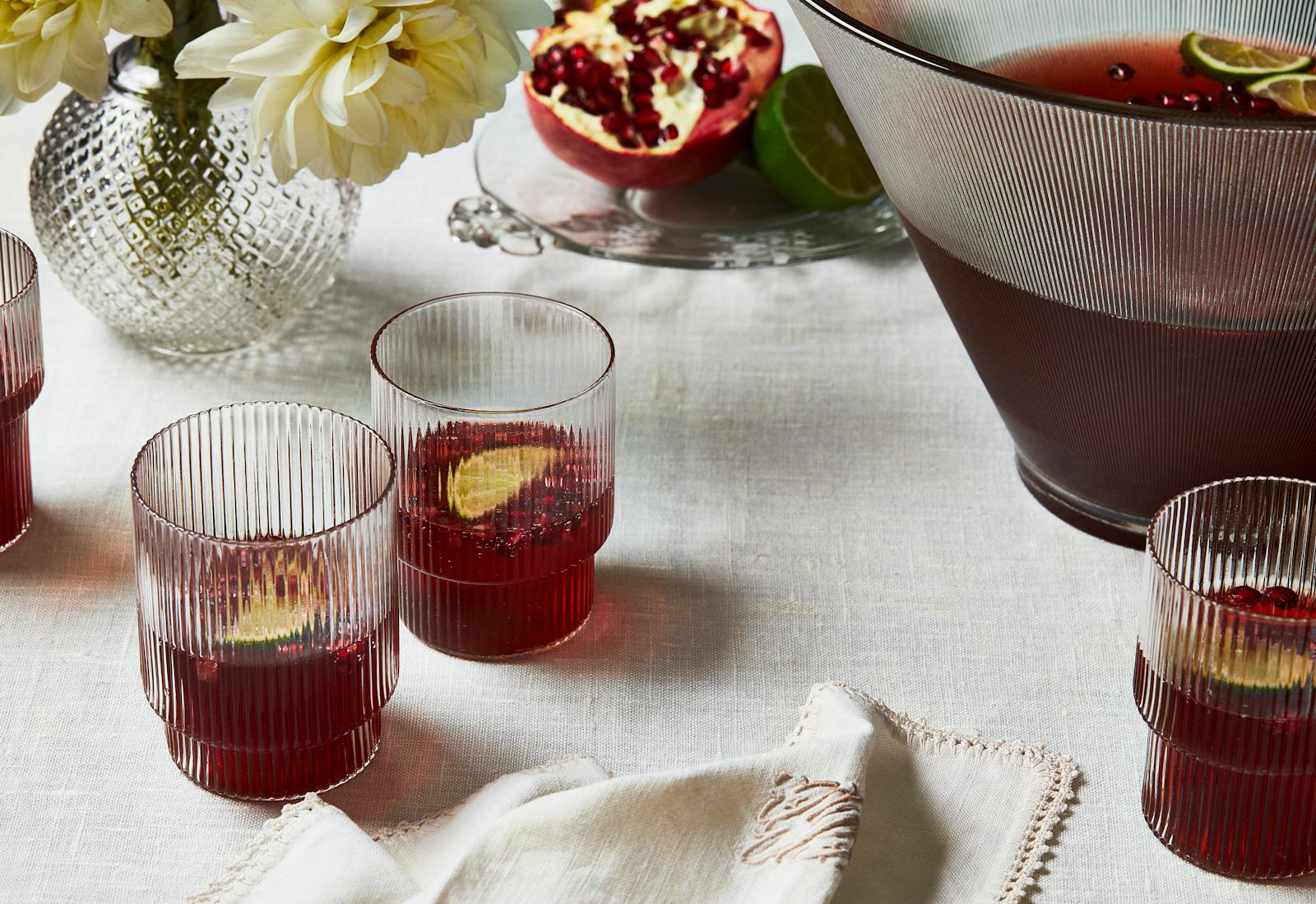 Pomegranate-Lime Tequila Spritzer