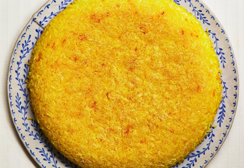 Polo ba Tahdig (Persian Rice with a Crispy Crust)