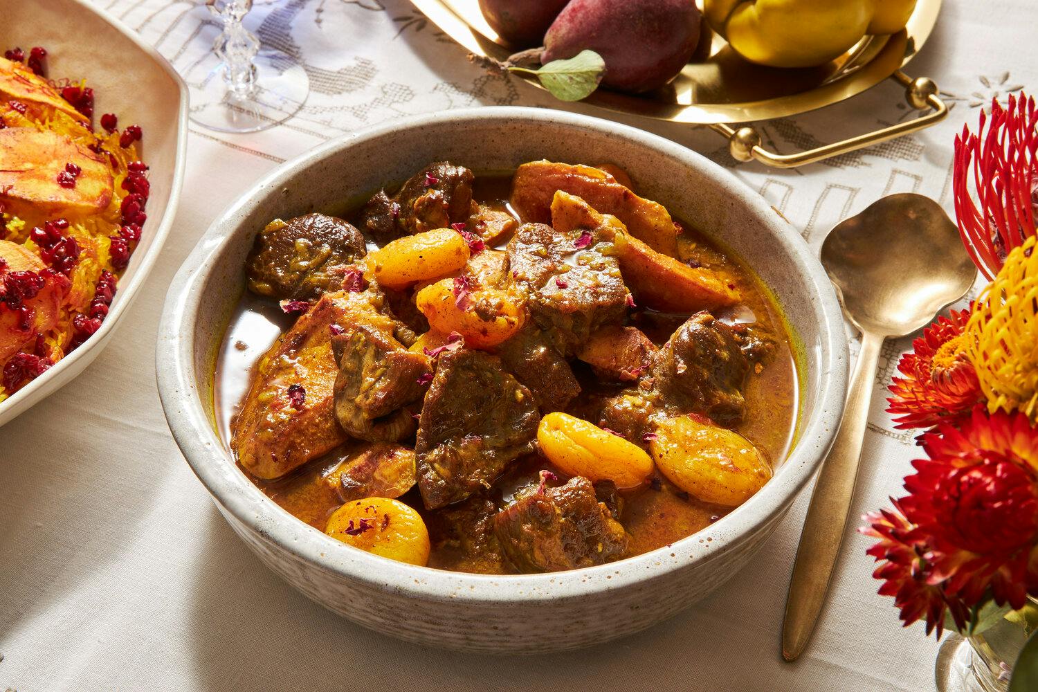 Khoresh e Beh (Lamb Stew With Quince and Dried Apricot) image