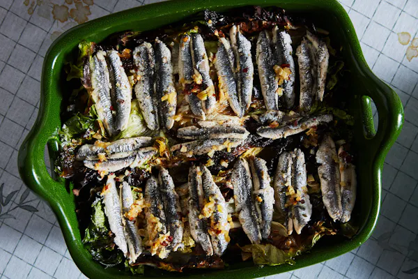Aliciotti Con Indivia (Anchovies Baked With Escarole) — Jewish Food Society