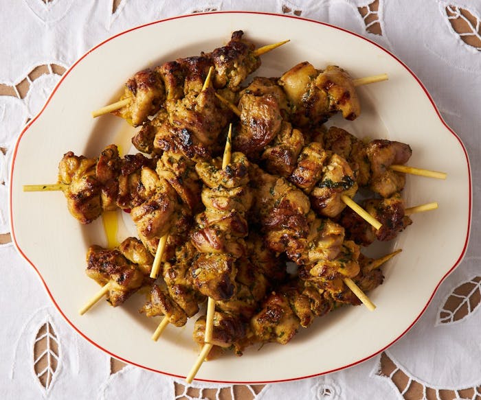 Chicken Skewers With Paprika and Lemon image
