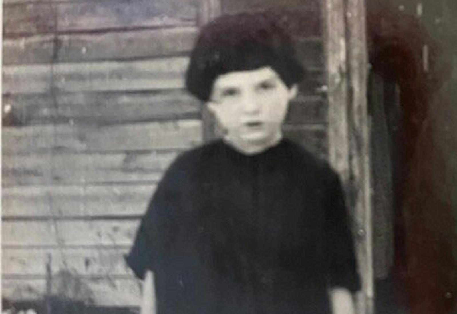 Barbara’s mother Goldie on the family farm in the 1920s