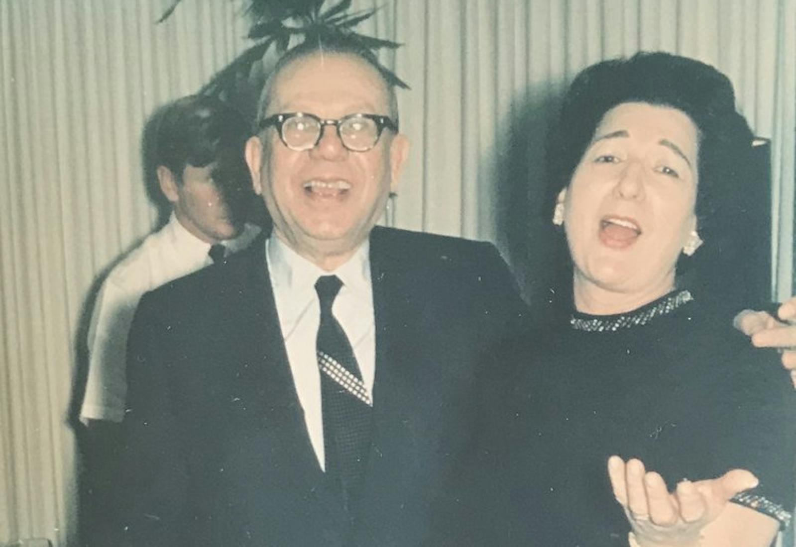 Evelyn & Saul Reinfeld celebrating their 40th wedding anniversary, 1968.