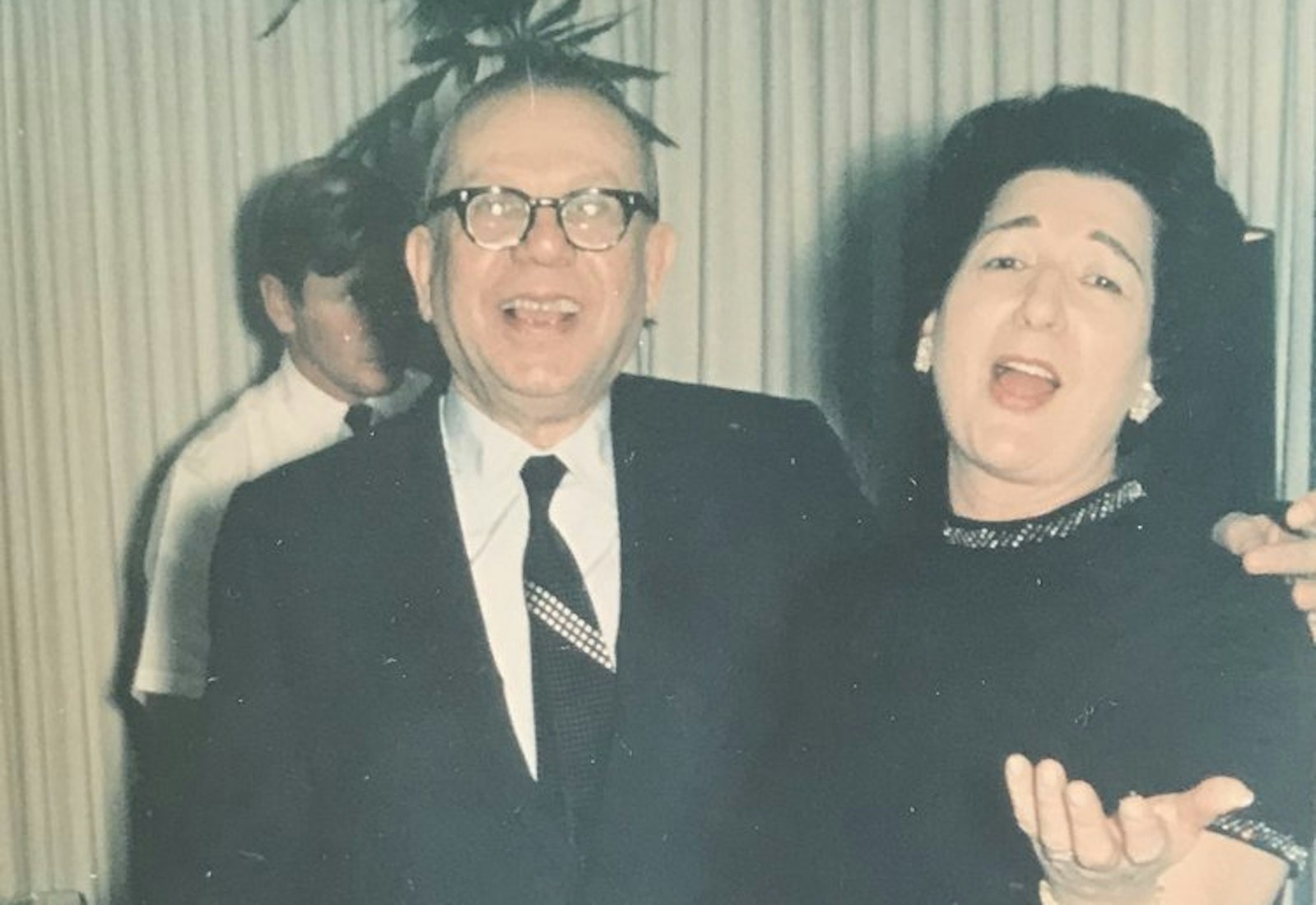 Evelyn & Saul Reinfeld celebrating their 40th wedding anniversary, 1968.