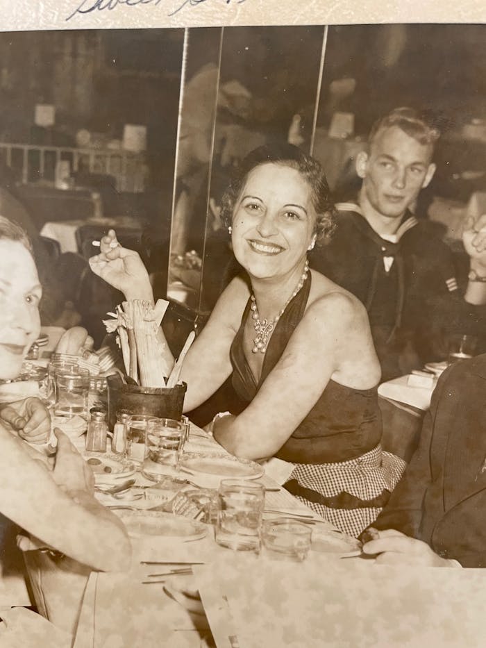 16 year old Essie in restaurant