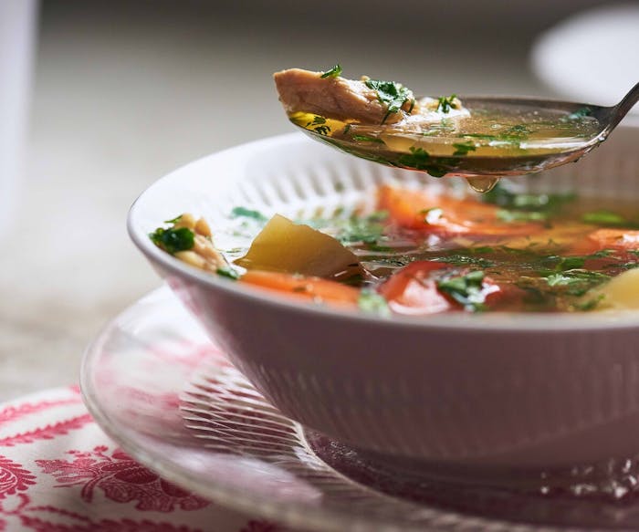 Chicken Soup With Carrots and Parsnips image