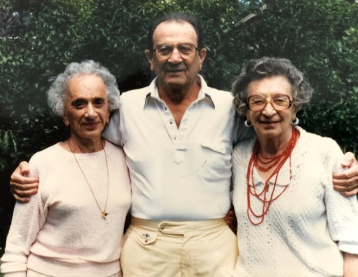 Aunt Liz, Uncle George and Grandma Syl (left to right).